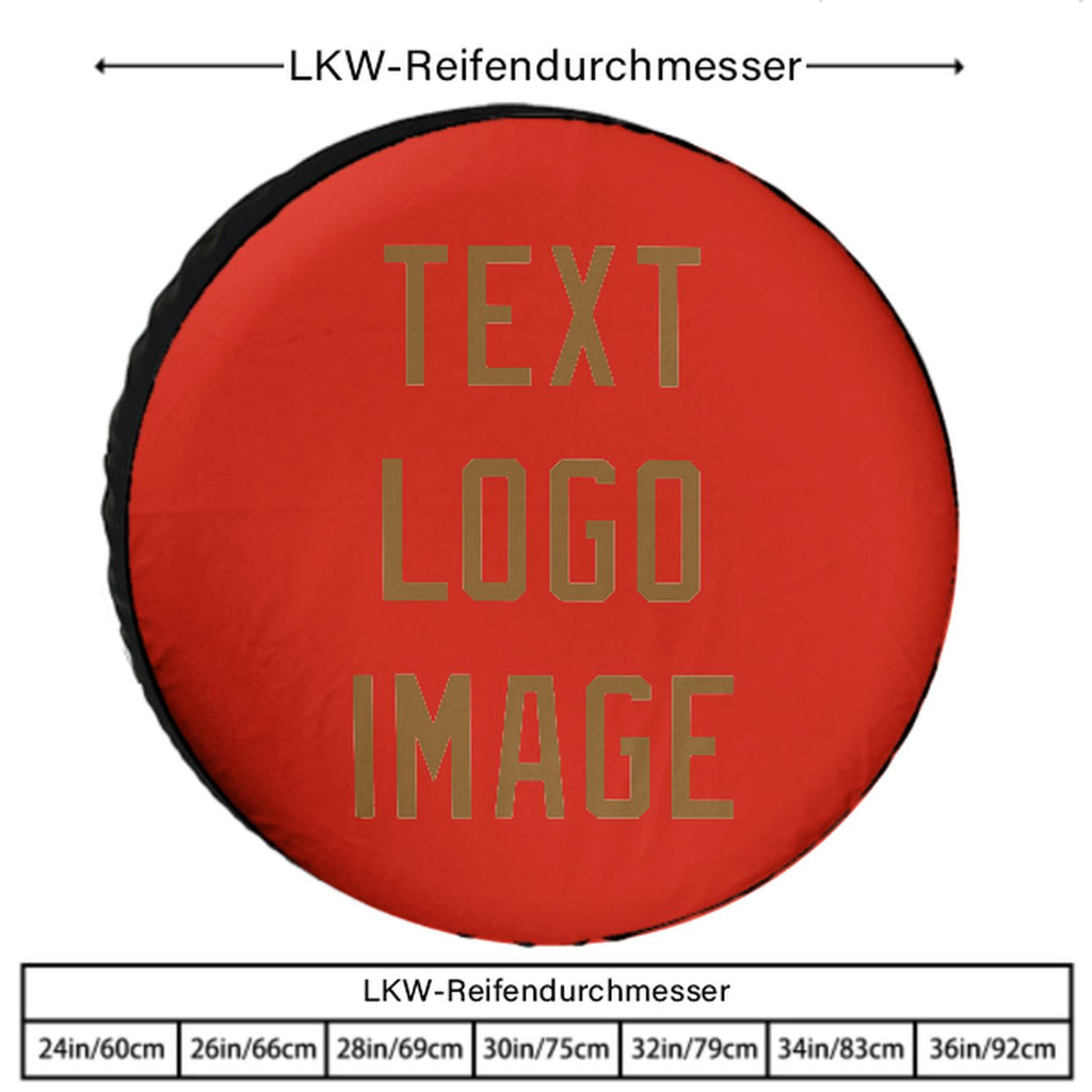 Custom Orange Red Khaki Truck Tires