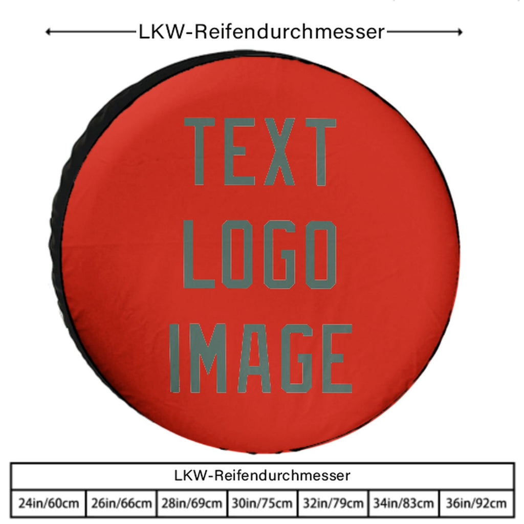 Custom Orange Red Blue Green Truck Tires