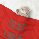 Custom Orange Red Blue Green Pet Blanket