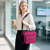 Custom Pink Brown Lunch Bag