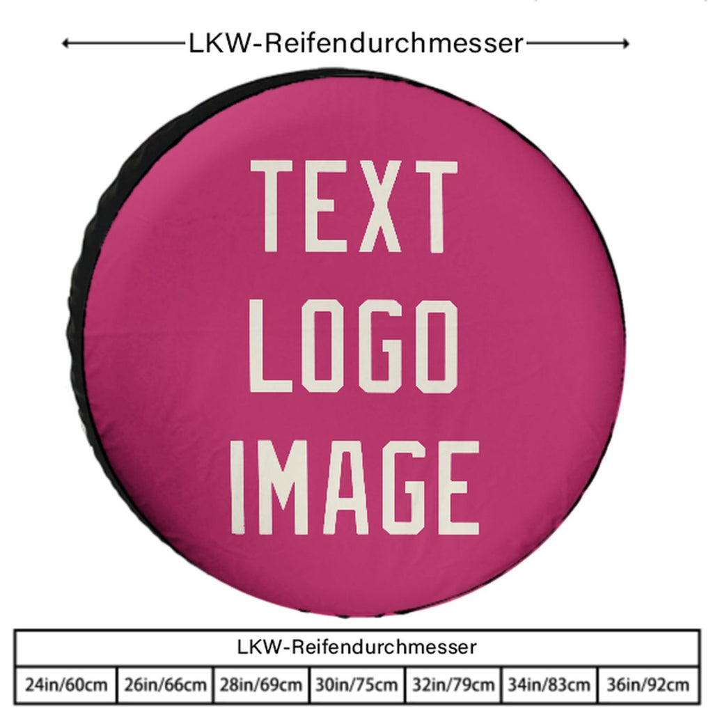 Custom Pink Cream Truck Tires