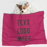 Custom Pink Green Pet Blanket