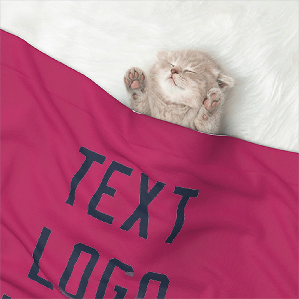 Custom Pink Blue Pet Blanket