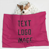 Custom Pink Black Pet Blanket