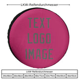 Custom Pink Dark Grey Truck Tires