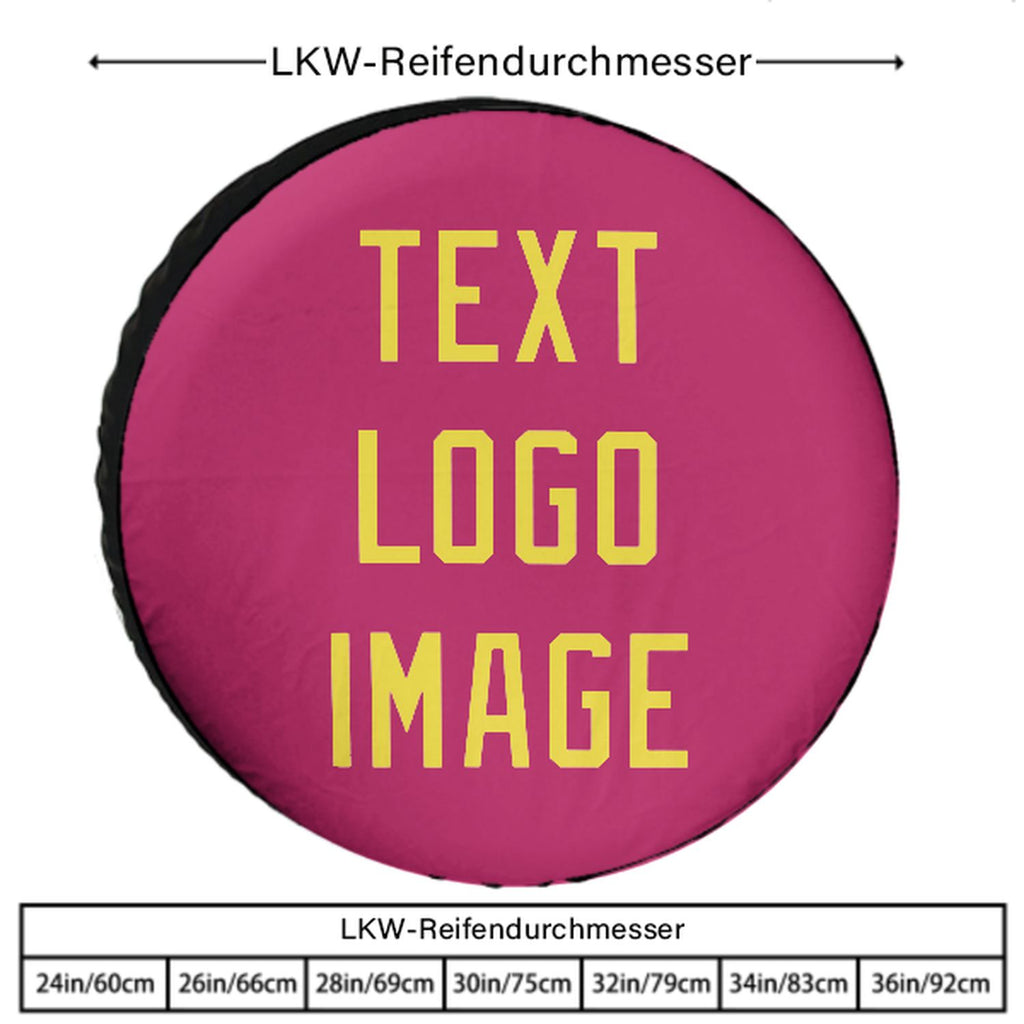 Custom Pink Light Yellow Truck Tires