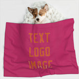 Custom Pink Orange Pet Blanket