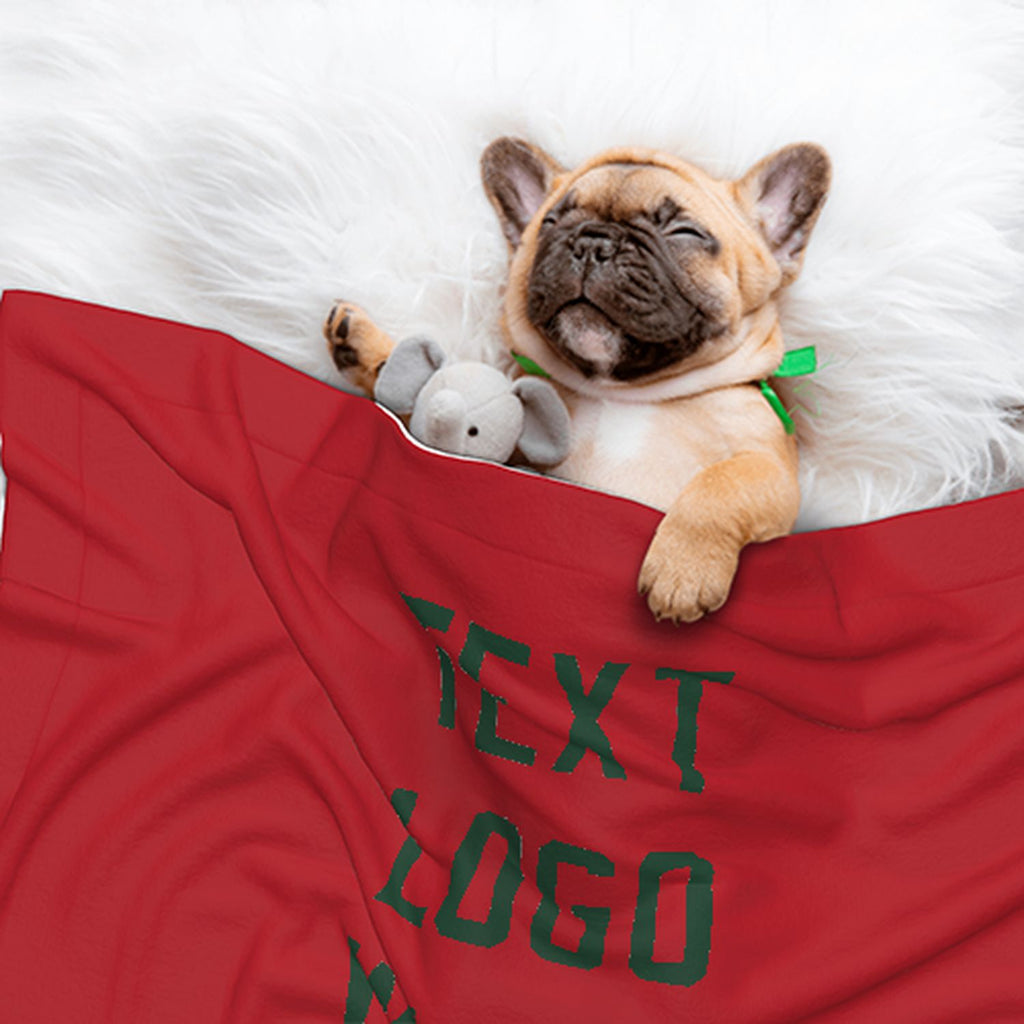 Custom Red Green Pet Blanket