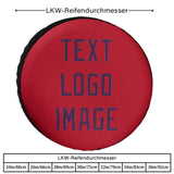 Custom Red Purple Truck Tires