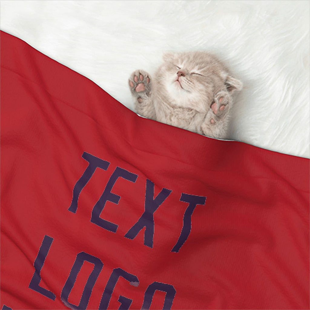 Custom Red Purple Pet Blanket