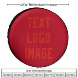 Custom Red Orange Red Truck Tires