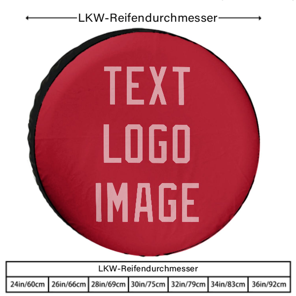 Custom Red Light Pink Truck Tires