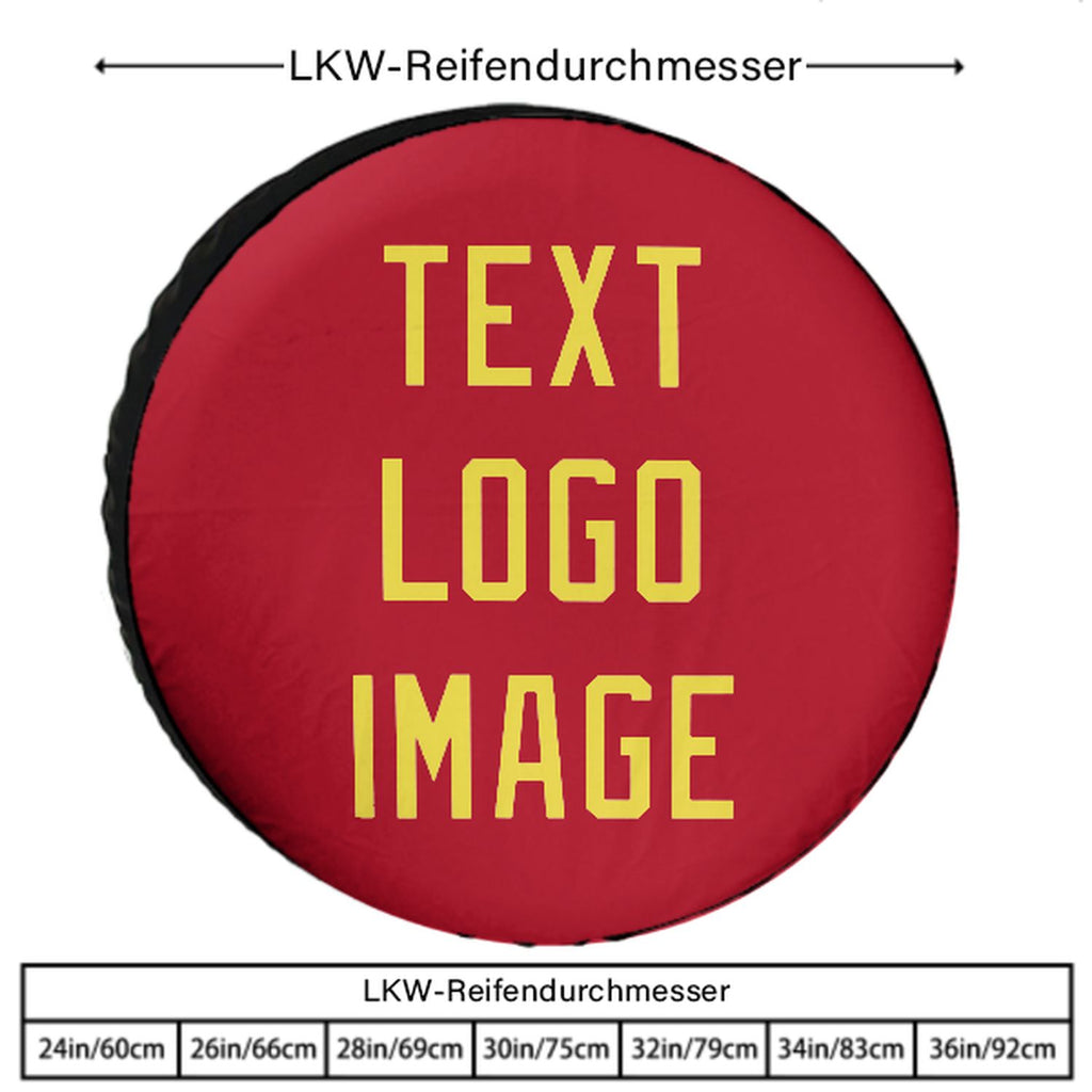 Custom Red Light Yellow Truck Tires