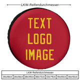 Custom Red Gold Truck Tires