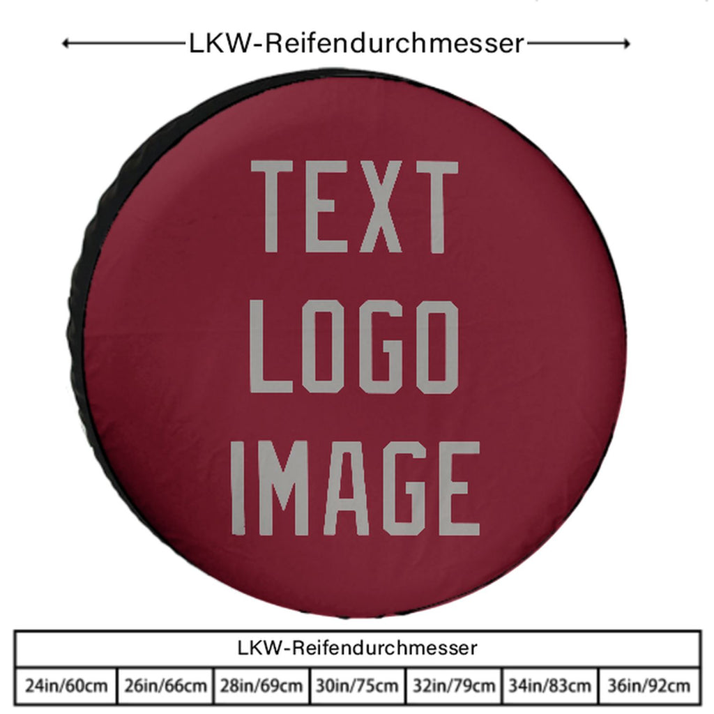 Custom Crimson Red Gray Truck Tires