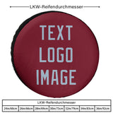 Custom Crimson Red Light Blue Truck Tires