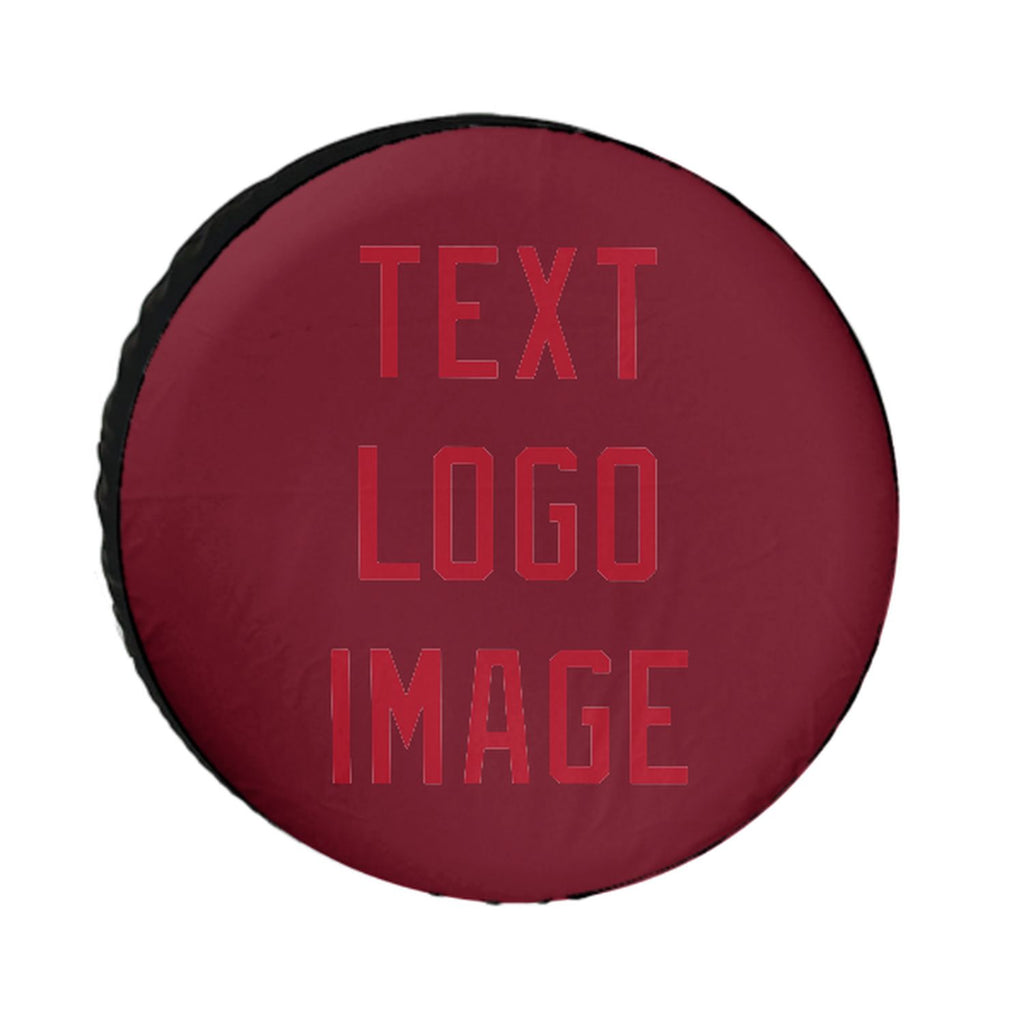 Custom Crimson Red Red Truck Tires