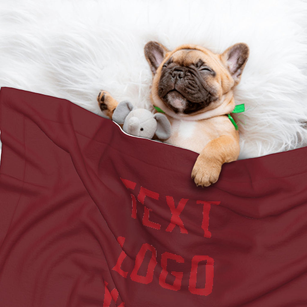 Custom Crimson Red Red Pet Blanket