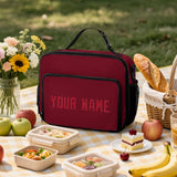 Custom Crimson Red Red Lunch Bag