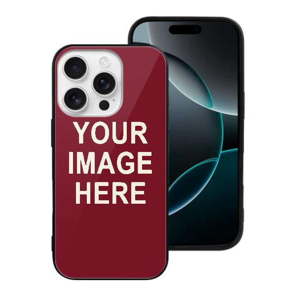 Custom Crimson Red Cream Phone Case
