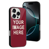 Custom Crimson Red Cream Phone Case