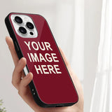 Custom Crimson Red Cream Phone Case