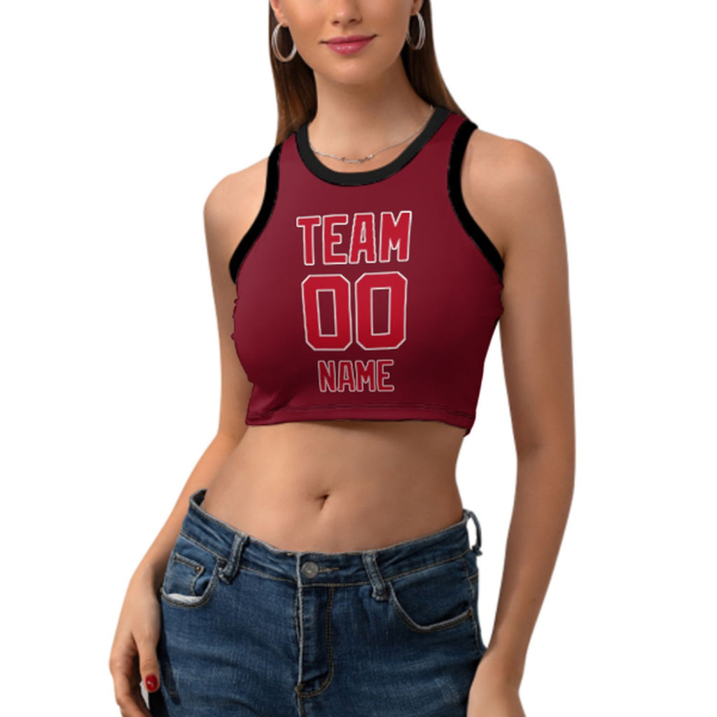 Custom Crimson Red Red Sleeveless Tank Top