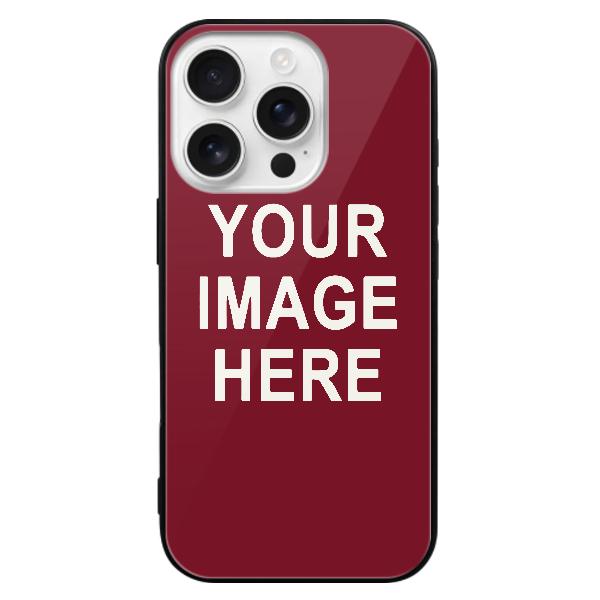 Custom Crimson Red White Phone Case