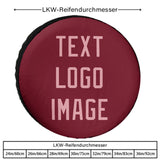 Custom Crimson Red Light Pink Truck Tires