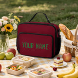 Custom Crimson Red Emerald Green Lunch Bag