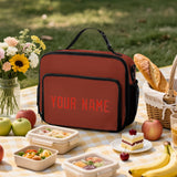 Custom Coral Red Orange Red Lunch Bag