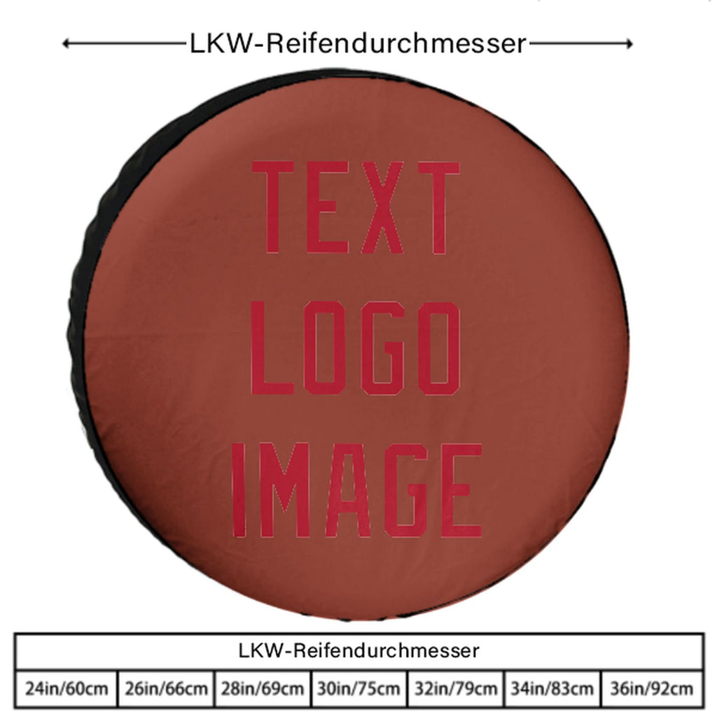 Custom Coral Red Red Truck Tires