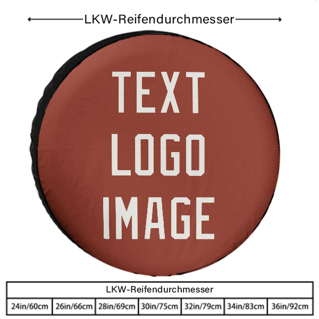 Custom Coral Red White Truck Tires