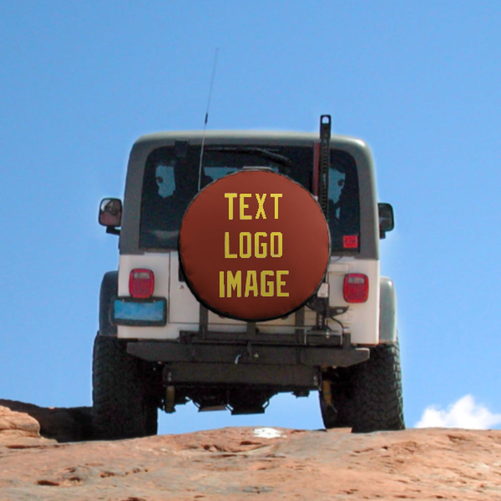 Custom Coral Red Light Yellow Truck Tires