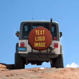 Custom Coral Red Light Yellow Truck Tires