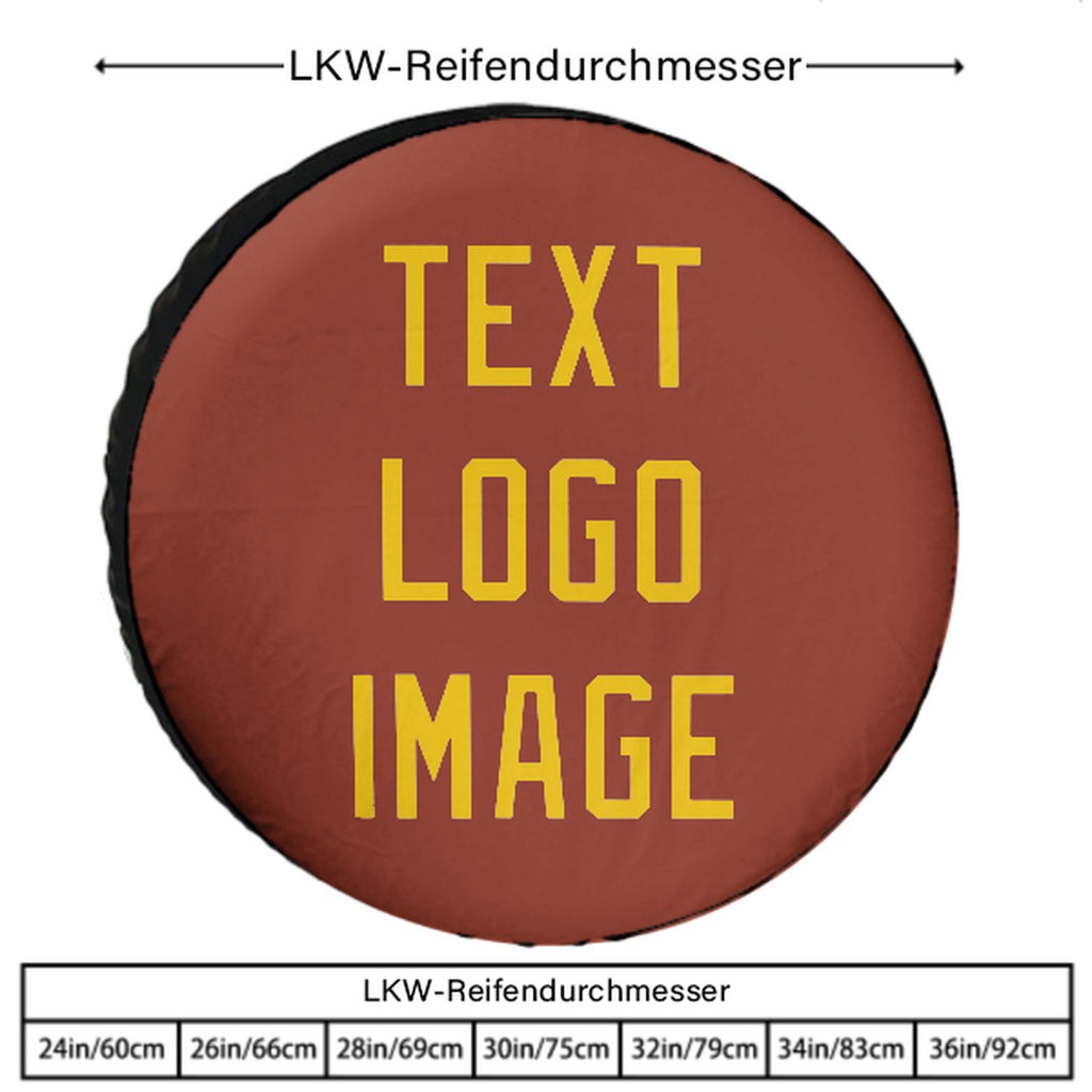 Custom Coral Red Gold Truck Tires