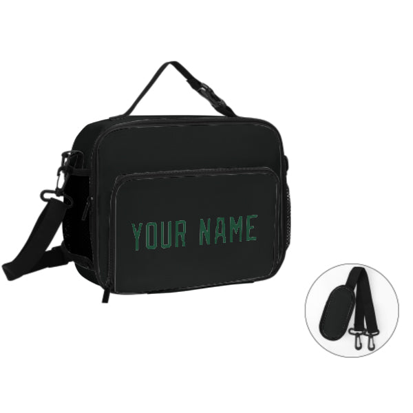 Custom Black Green Lunch Bag