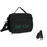 Custom Black Green Lunch Bag
