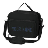 Custom Black Blue Lunch Bag