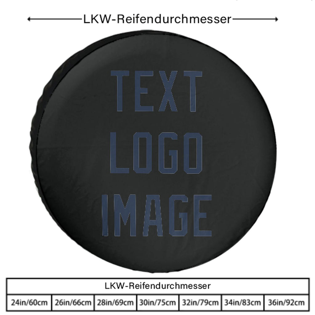 Custom Black Blue Truck Tires