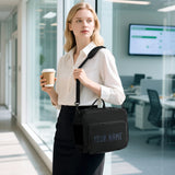 Custom Black Blue Lunch Bag