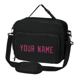 Custom Black Pink Lunch Bag