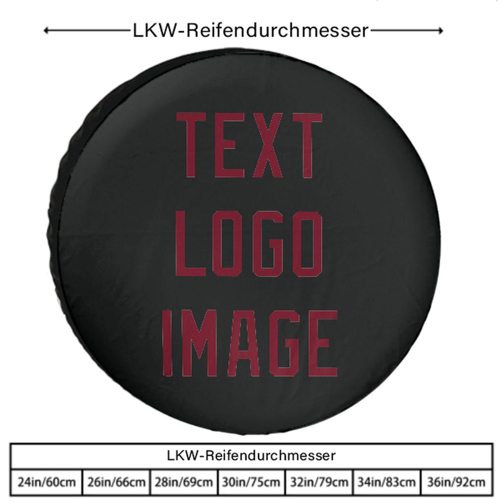 Custom Black Crimson Red Truck Tires