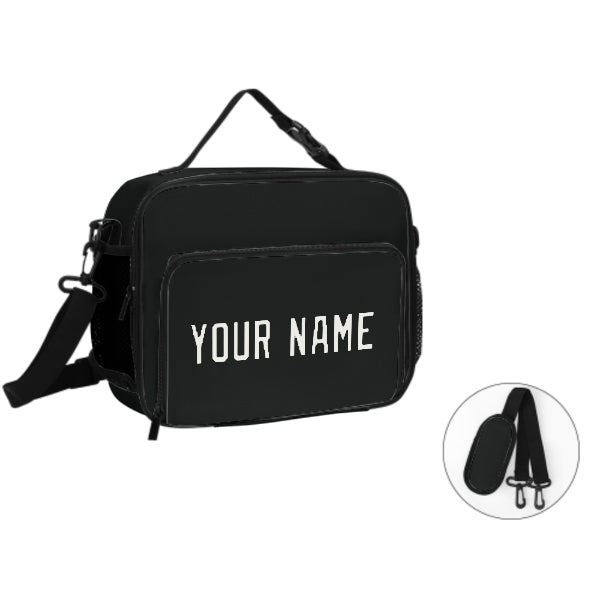 Custom Black White Lunch Bag