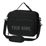 Custom Black Dark Grey Lunch Bag