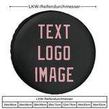 Custom Black Light Pink Truck Tires