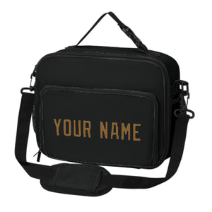 Custom Black Khaki Lunch Bag