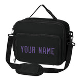Custom Black Light Purple Lunch Bag