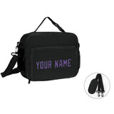 Custom Black Light Purple Lunch Bag