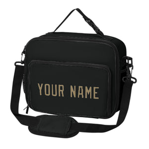Custom Black Light Khaki Lunch Bag